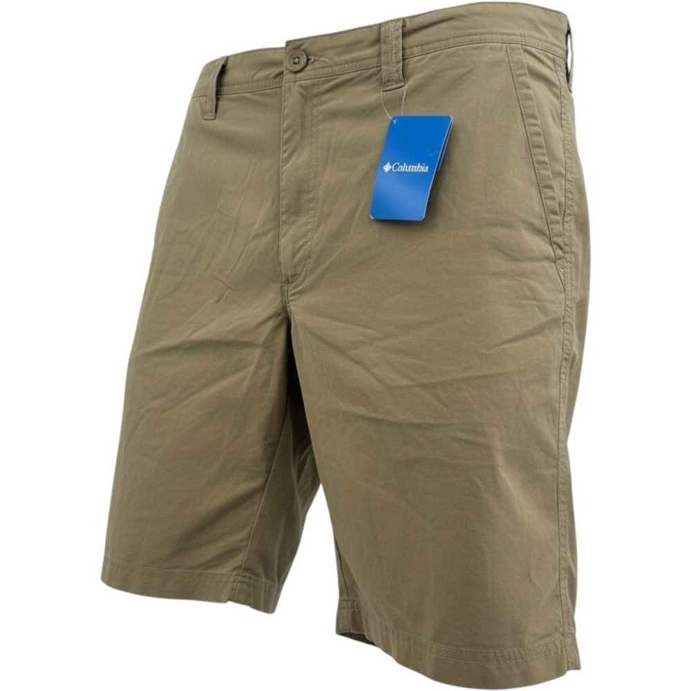 Columbia Mens Modern Classic Khaki Shorts 40W 10L AM4471 Tan Cotton NWT